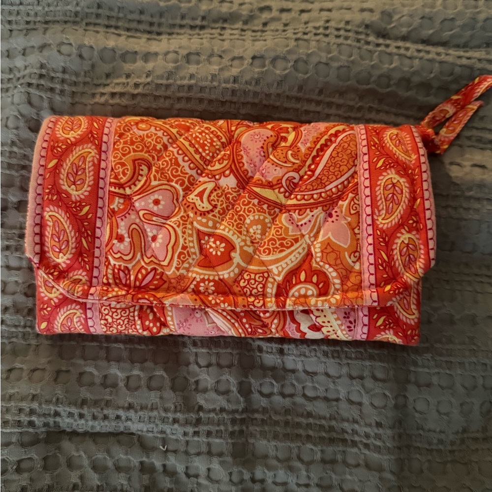 Vera Bradley Pink and Red Paisley Crossbody Bag